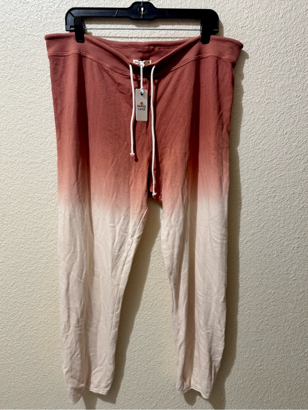 Marine Layer Ombre Jogger Pants - Rust to Cream XL